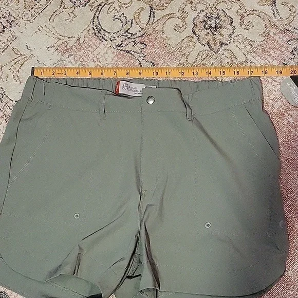 The American Outdoors for Women Green Elastic Waist SPF 30 Shorts Hiking Size XL - Picture 9 of 13